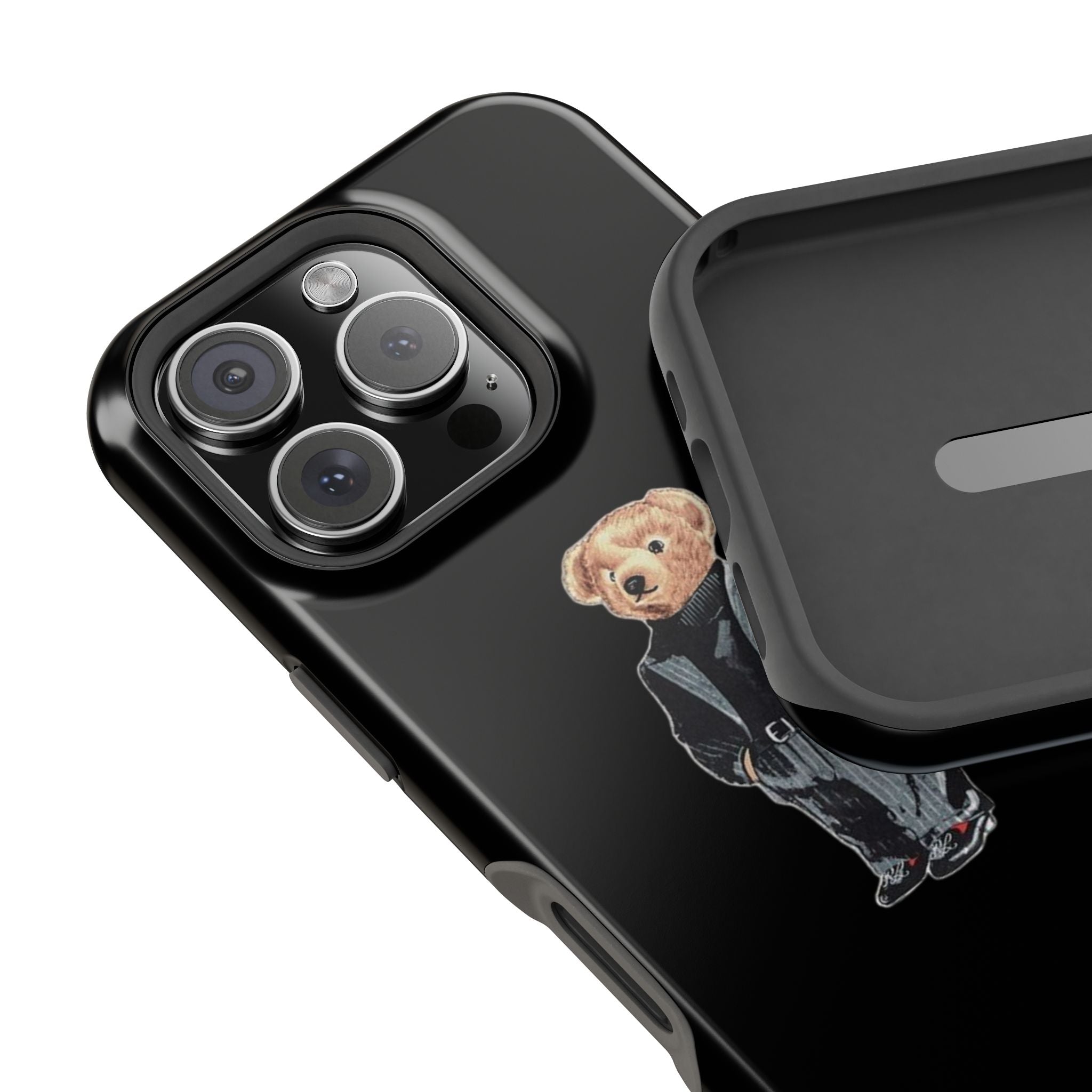Bear in Suit Phone Case — Magnetic Impact‑Resistant Protective Cover