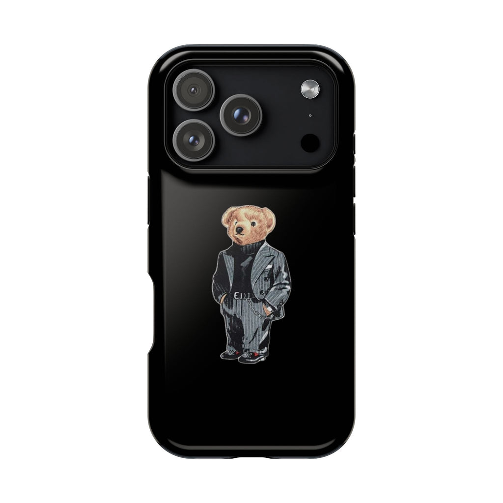 Bear in Suit Phone Case — Magnetic Impact‑Resistant Protective Cover