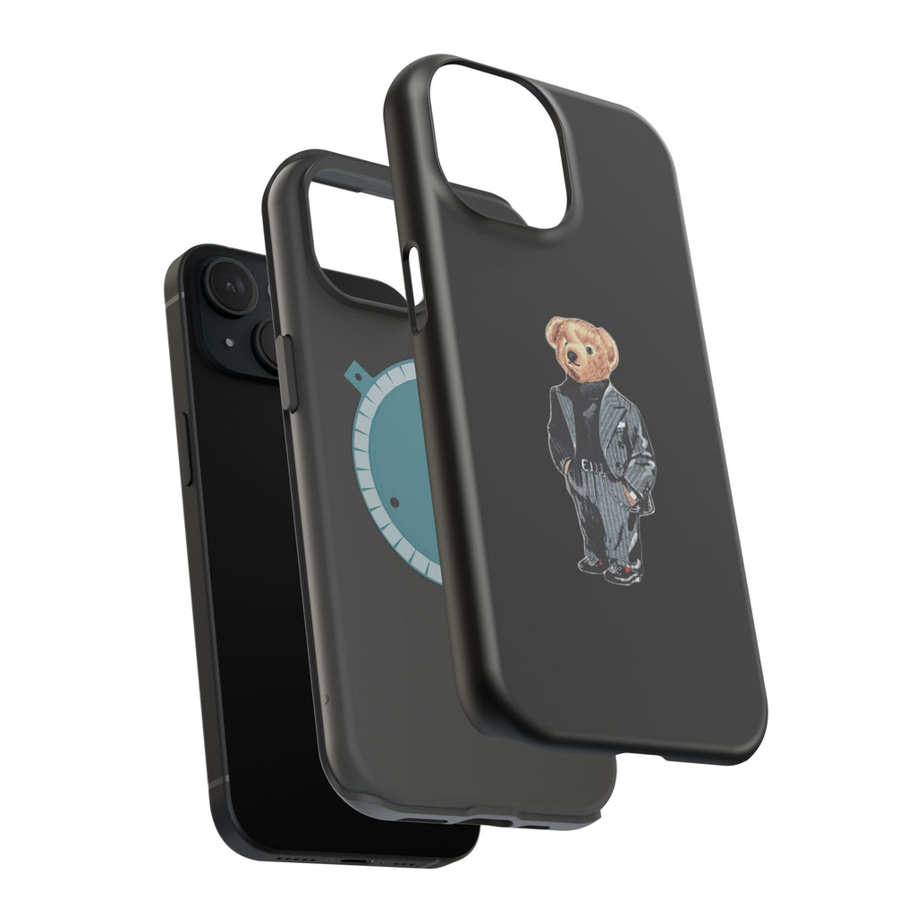 Bear in Suit Phone Case — Magnetic Impact‑Resistant Protective Cover