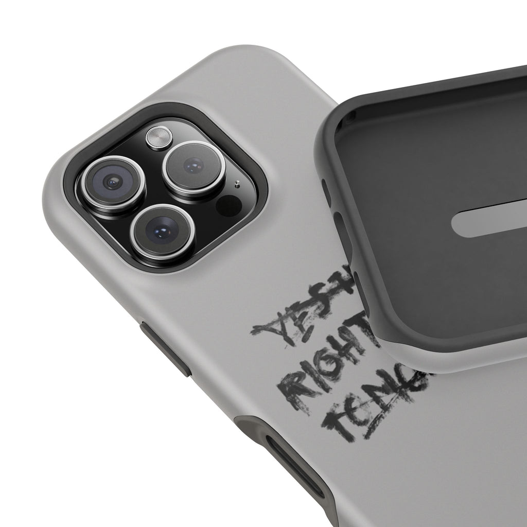 Magnetic Impact-Resistant Phone Case — “Yesterday Right Now Tomorrow” Graffiti Design